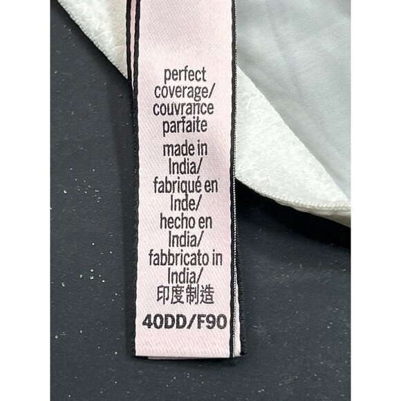 Victorias Secret Perfect Coverage Bra 40DD White Adjustable Straps Underwire - Picture 5 of 5